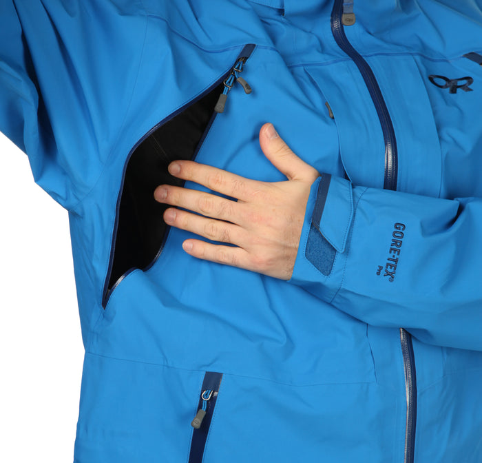 Outdoor Research Inertia Jacket Glacier Detail 1 View