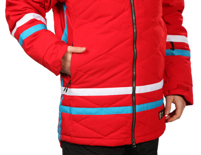 Orage B-Dog Jacket Cardinal Detail 1 View