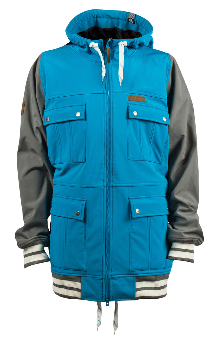 Saga Shutout Jacket Blue/Grey Front View
