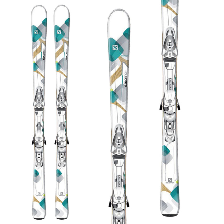 Salomon Bamboo Skis + Z10 Ti Bindings - Women's 2014 Front View