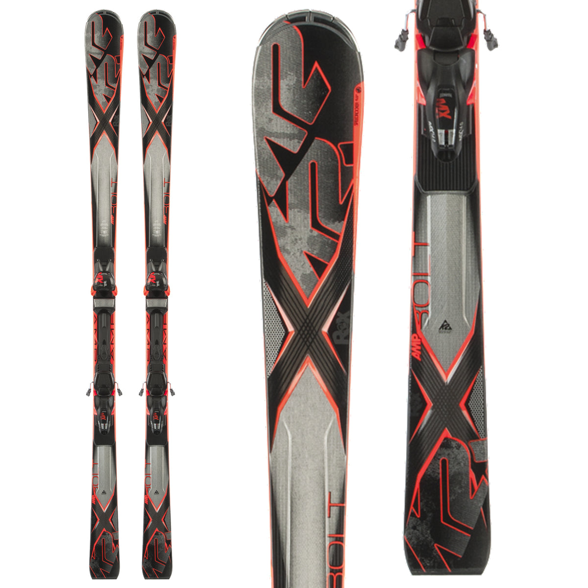 K2 AMP Bolt Skis + MX 14 Bindings 2015