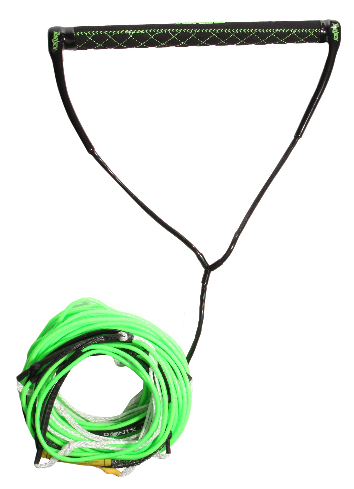 Ronix Combo 5.0 Hide Stich Grip Wakeboard Handle + 80 ft Mainline Green Detail 1 View
