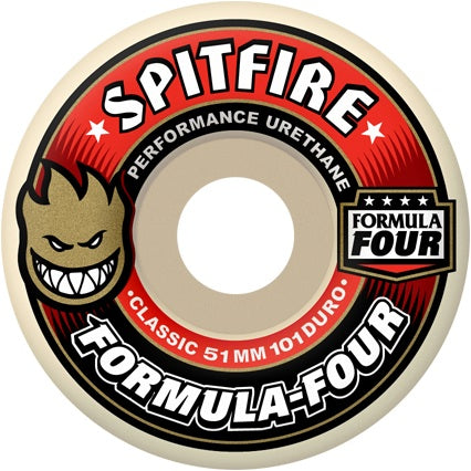 Spitfire Formula Four 101d Classic Shape Skateboard Wheels