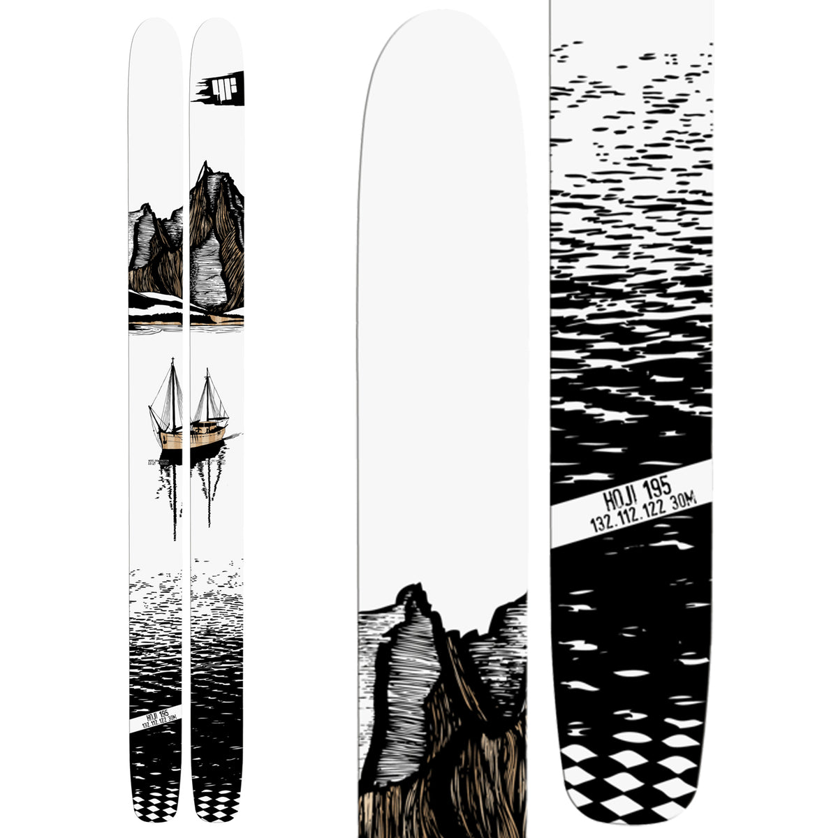 4FRNT HOJI Skis 2014 Front View