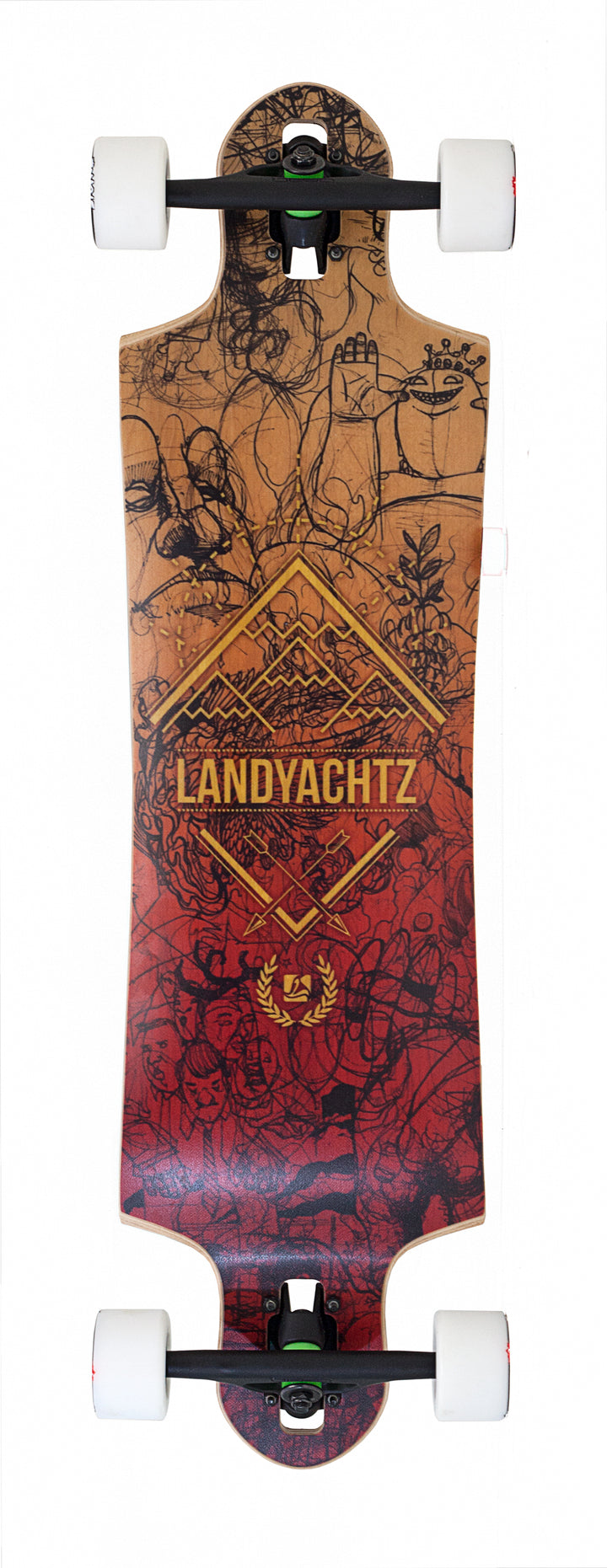 Landyachtz Switchblade 36 Longboard Complete Base View