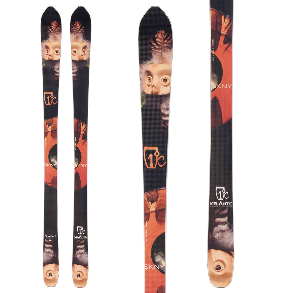 Icelantic Shaman SKNY Skis 2014 Front View