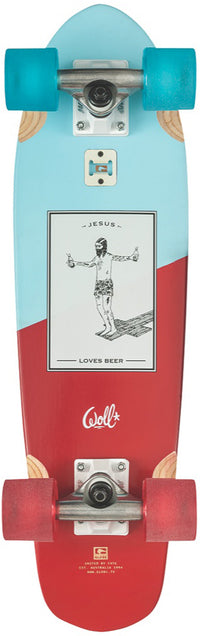 Globe Blazer Cruiser Skateboard Complete Woll Base View::Woll