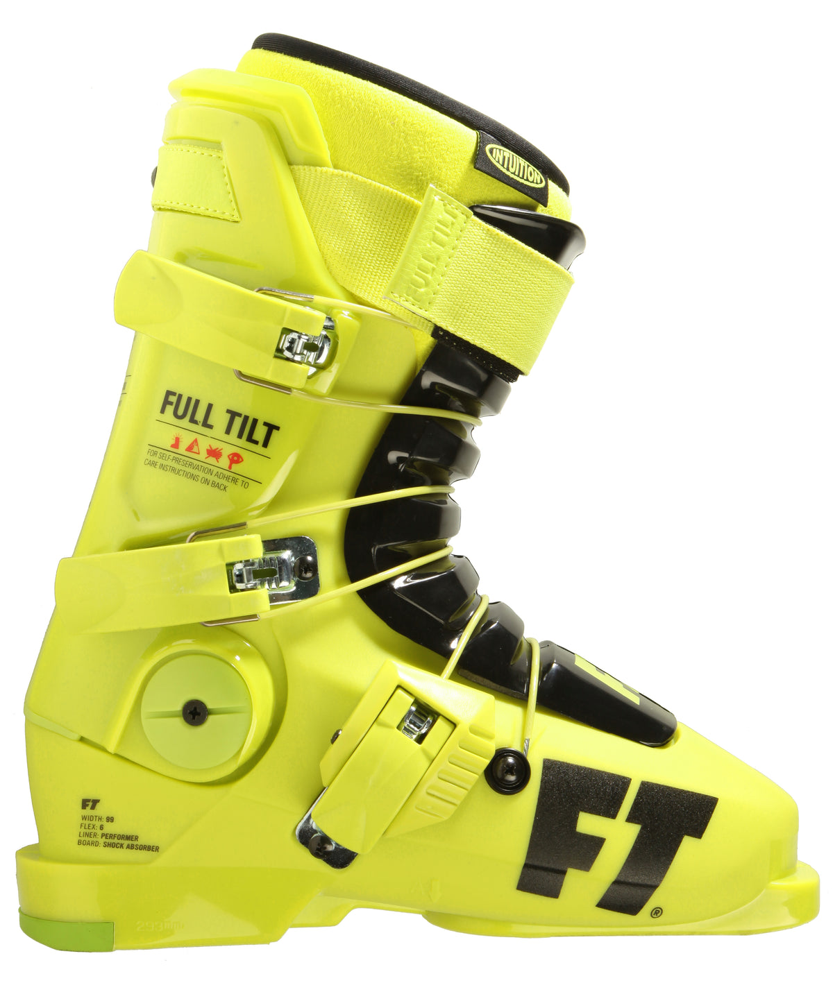 Full Tilt Drop Kick Ski Boots 2015 Green Side View