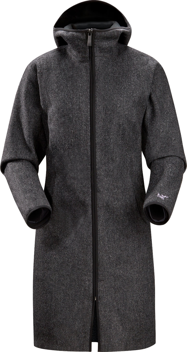 Arc'teryx Lanea Long Coat - Women's Carbon Copy Front View