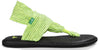 Sanuk Yoga Sling 2 Sandals - Women's Neon Yellow Side View
