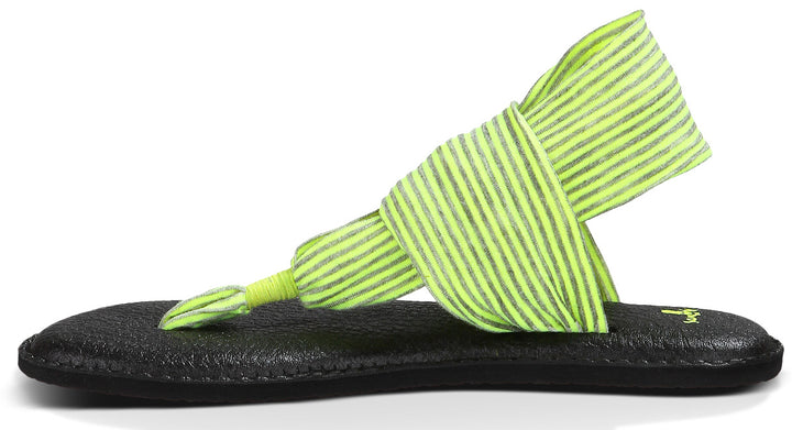 Sanuk Yoga Sling 2 Sandals - Women's Neon Yellow Side View