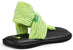 Sanuk Yoga Sling 2 Sandals - Women's Neon Yellow Detail 1 View