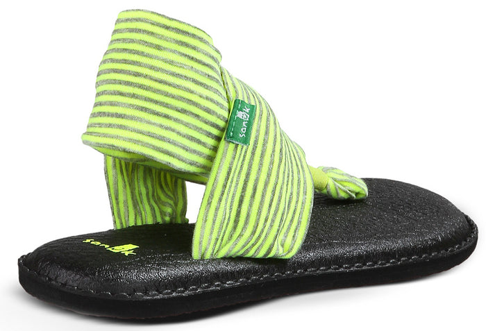 Sanuk Yoga Sling 2 Sandals - Women's Neon Yellow Detail 1 View