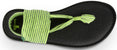 Sanuk Yoga Sling 2 Sandals - Women's Neon Yellow Detail 2 View