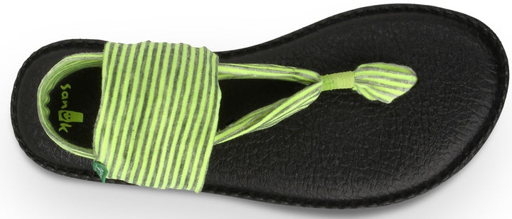 Sanuk Yoga Sling 2 Sandals - Women's Neon Yellow Detail 2 View