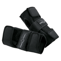 Pro-Tec Street Skateboard Wrist Pads Black Front View::Black