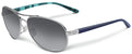 Oakley Feedback Sunglasses - Women's Polished Chrome/Grey Gradient Polarized