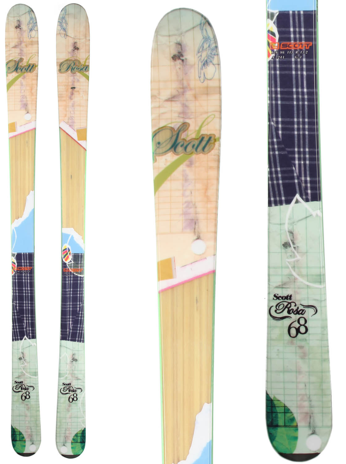 Scott Rosa Skis - Women's 2011 Top View