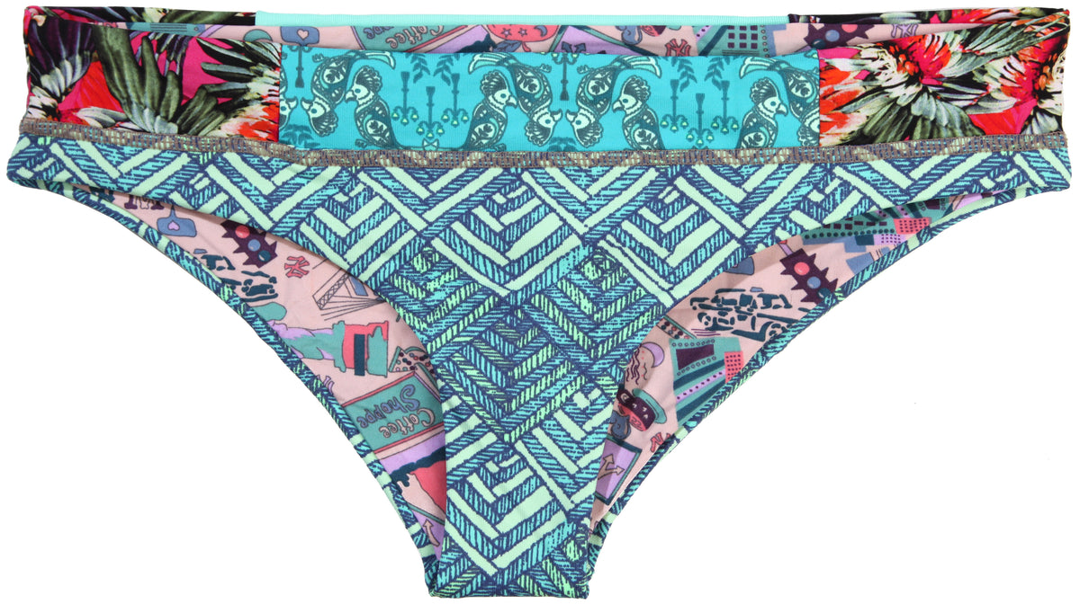 Maaji Cockatoo Peekaboo Bikini Bottom - Women's Multi Front View