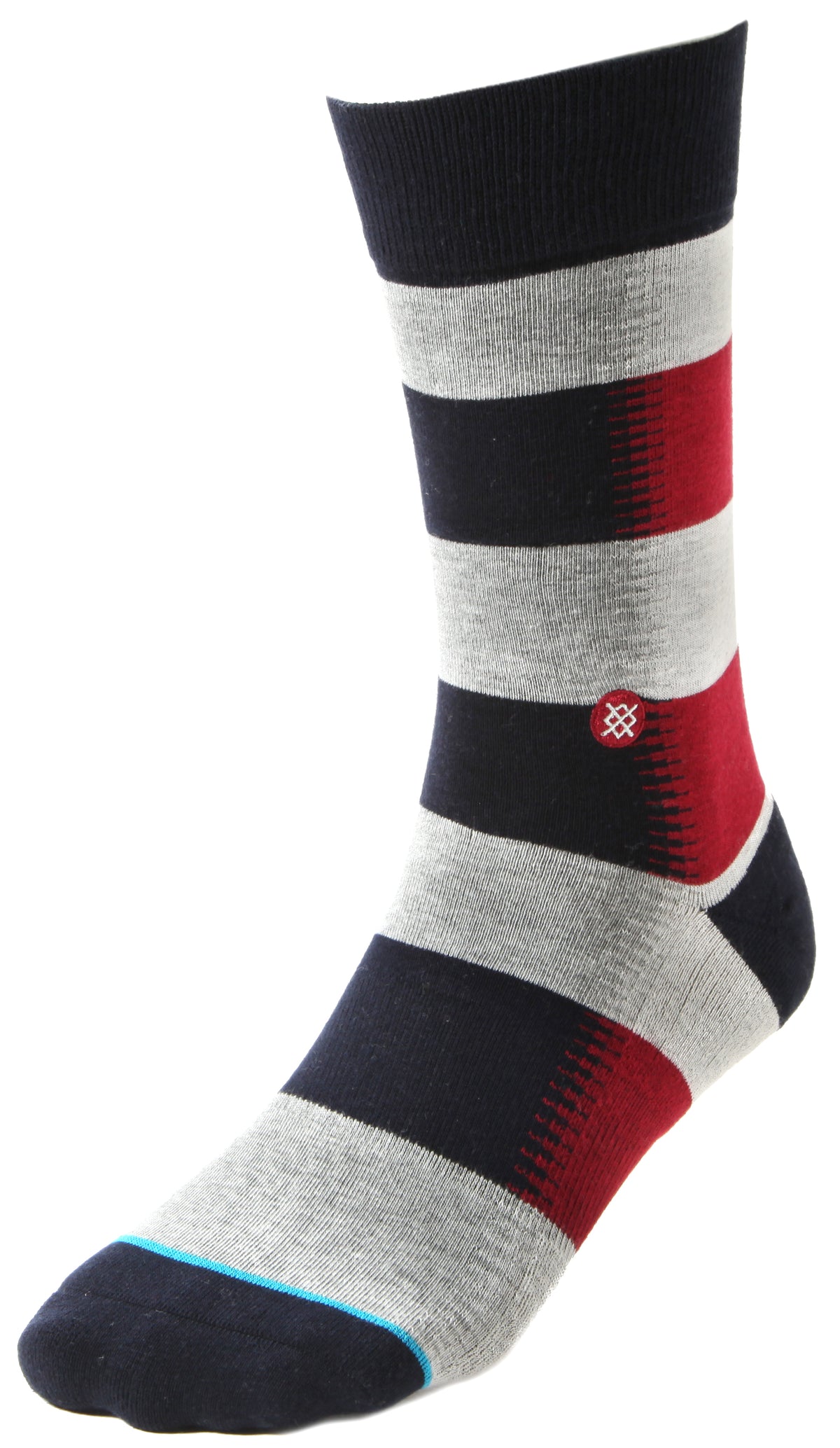 Stance Lewis Casual Socks Off White Front View