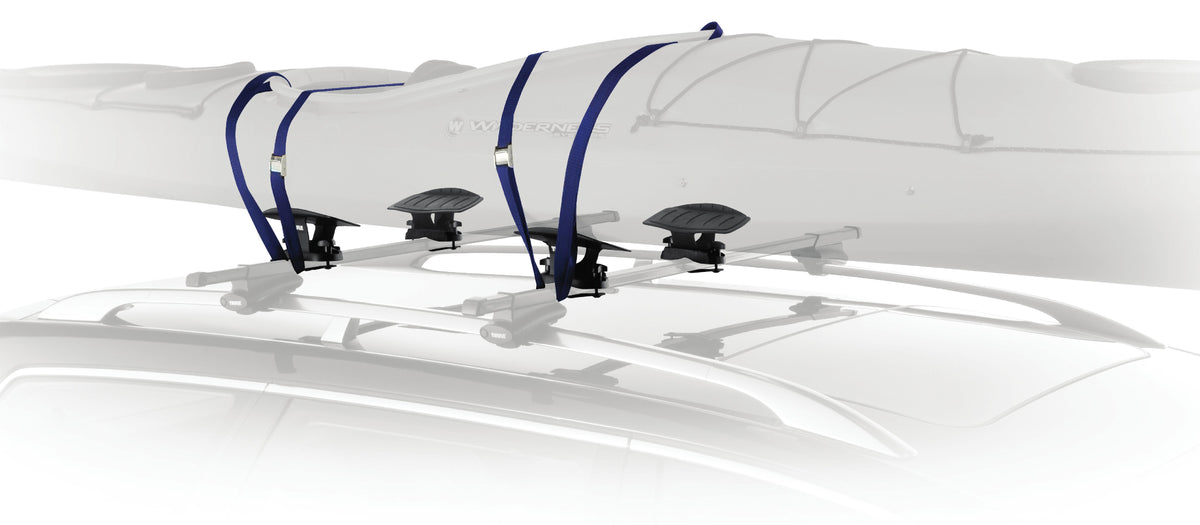 Thule Top Deck Kayak Saddles Black Detail 1 View