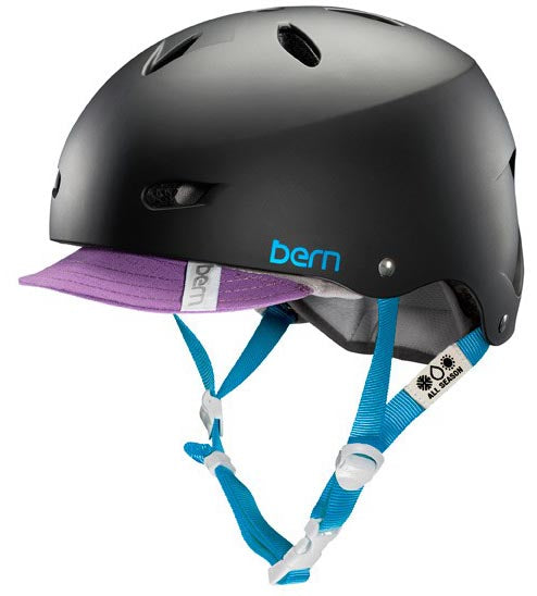 Bern Brighton EPS Bike Helmet w/ Visor - Women's Matte Black