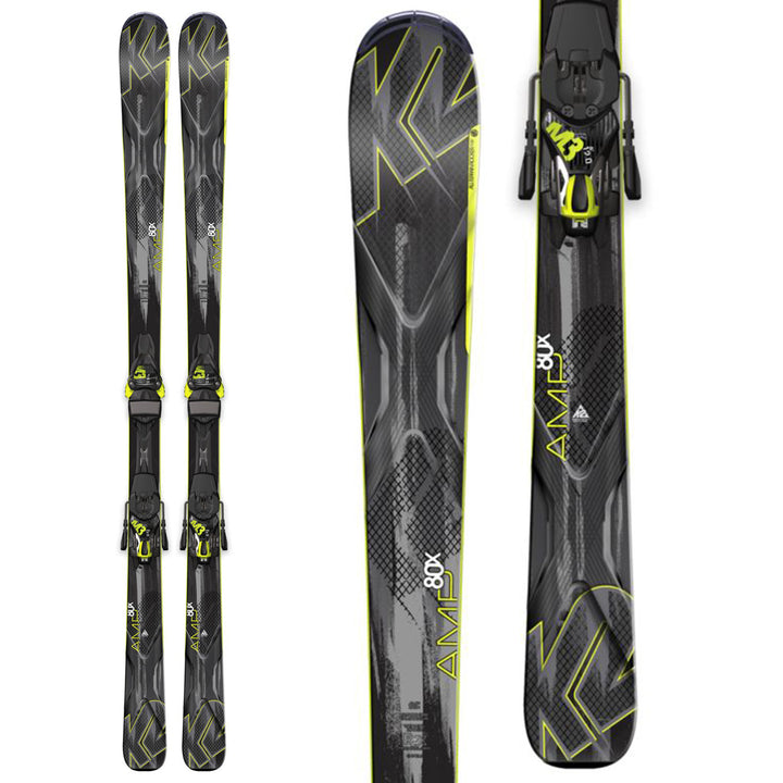 K2 AMP 80X Skis + M3 12 Bindings 2015