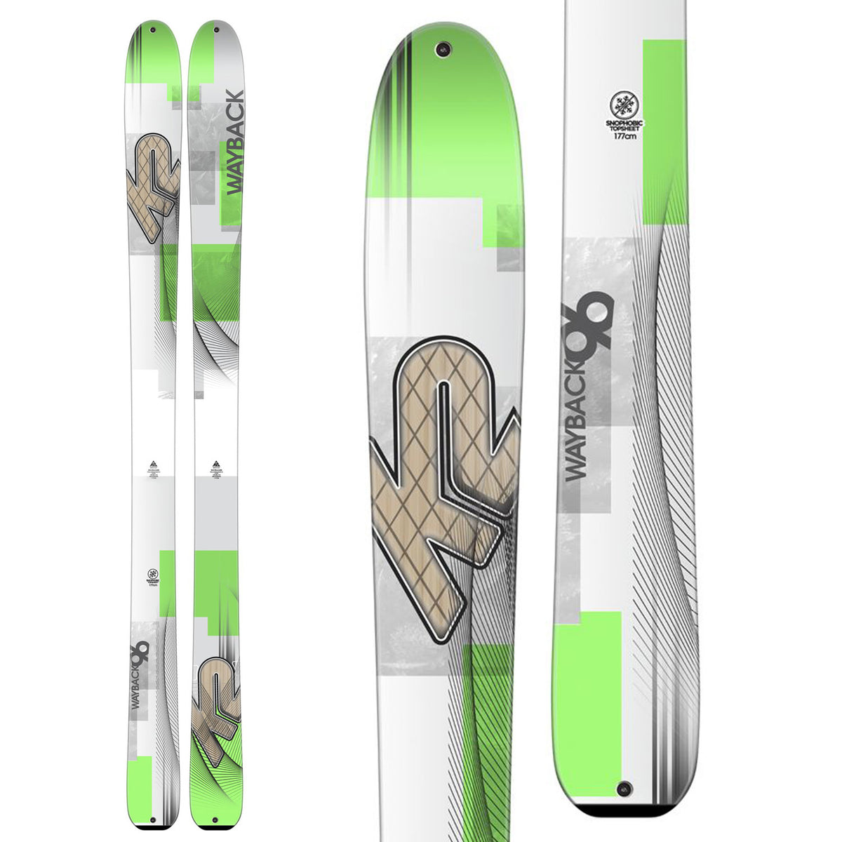 K2 Wayback 96 Skis 2016