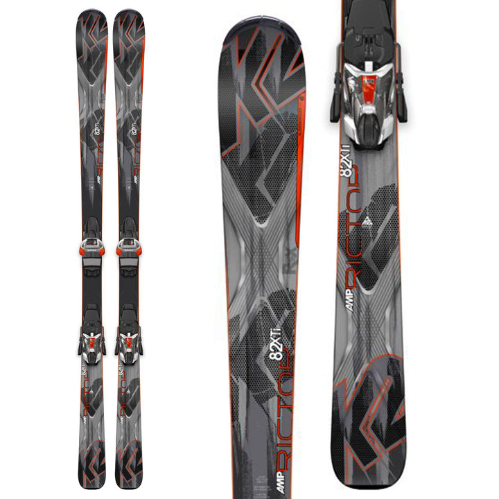 K2 AMP Rictor 82 XTi Skis + MXC 12 Bindings 2015