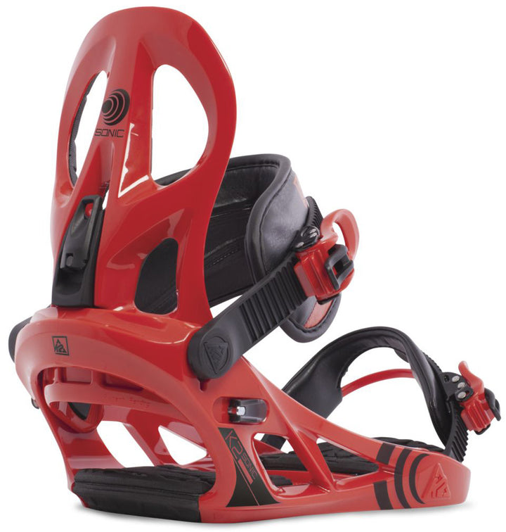 K2 Sonic Snowboard Bindings 2016 Red