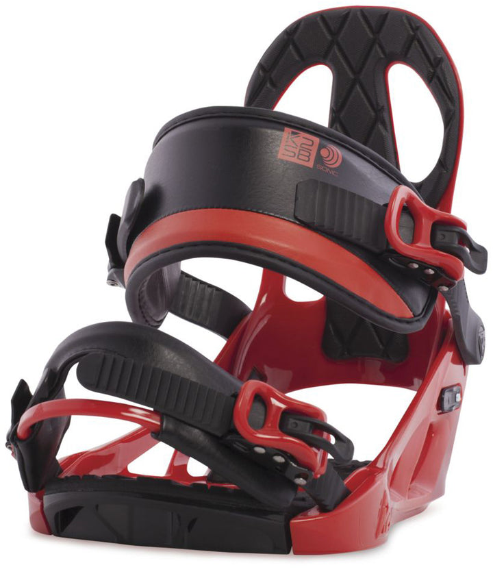 K2 Sonic Snowboard Bindings 2016 Red