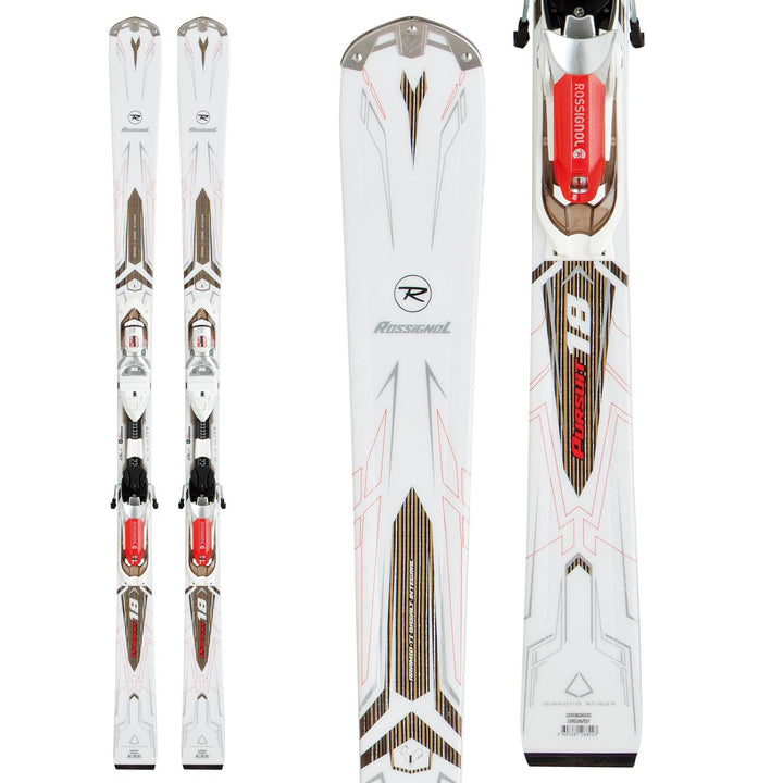 Rossignol Pursuit 18 TI Skis + Axial2 120 Bindings 2014 Front View