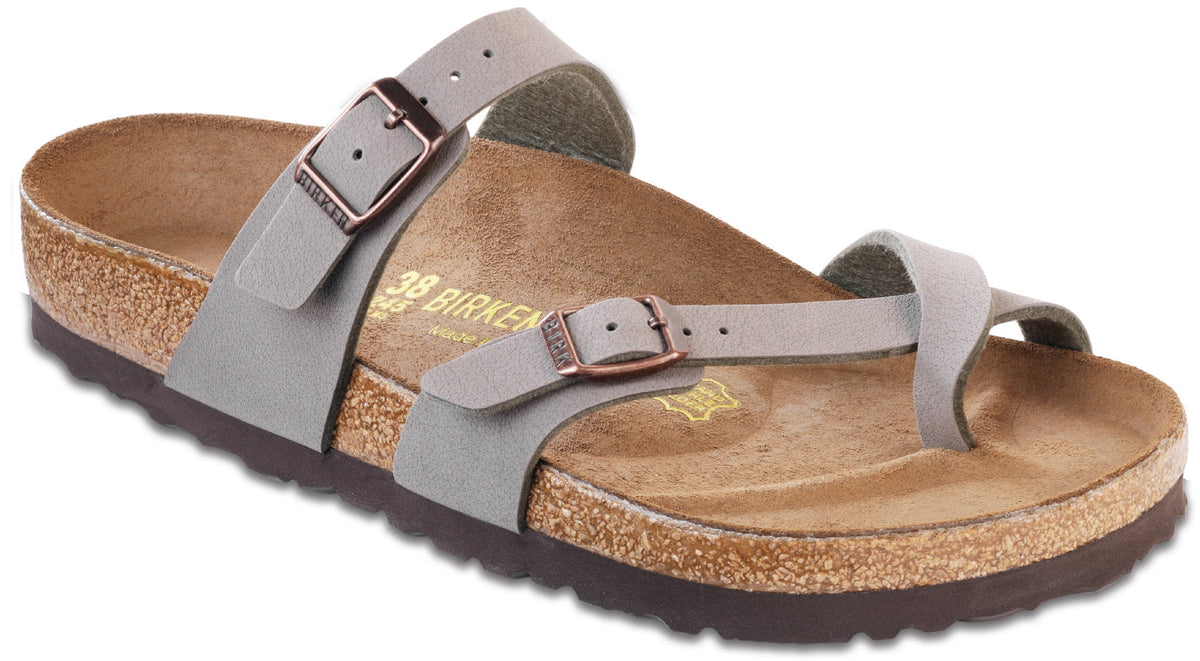 Birkenstock Mayari Birkibuc Sandals - Women's Stone