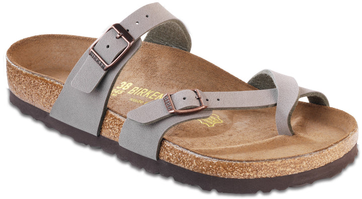 Birkenstock Mayari Birkibuc Sandals - Women's Stone