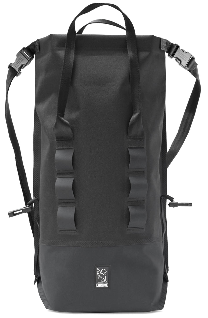 Chrome Saddlebag Rolltop 20L Pannier Black Detail 1 View