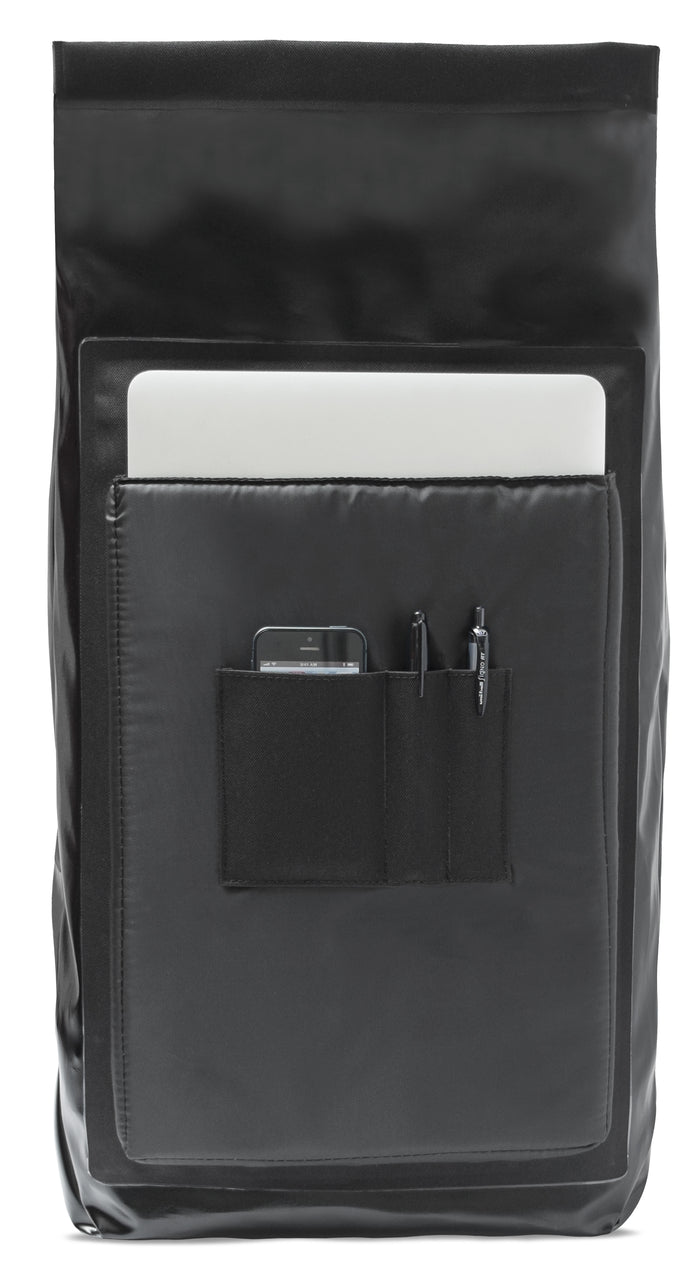 Chrome Saddlebag Rolltop 20L Pannier Black Detail 2 View