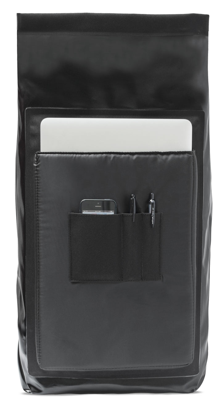 Chrome Saddlebag Rolltop 20L Pannier Black Detail 2 View