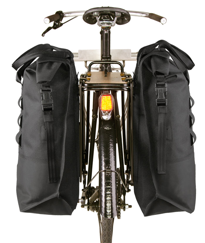 Chrome Saddlebag Rolltop 20L Pannier Black Detail 5 View
