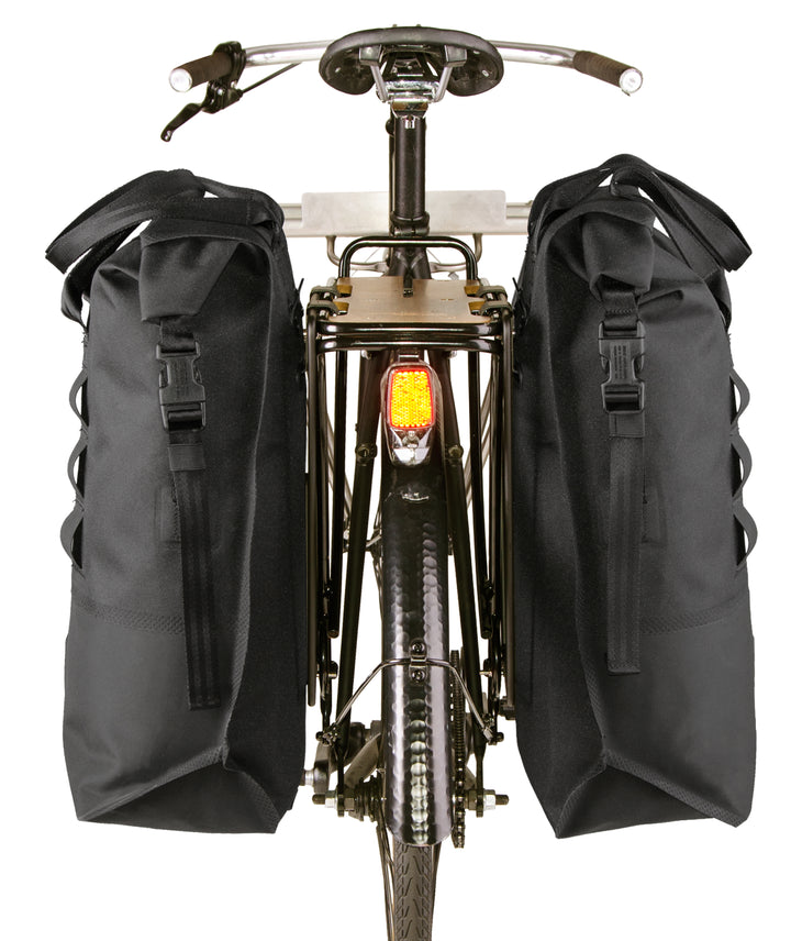 Chrome Saddlebag Rolltop 20L Pannier Black Detail 5 View