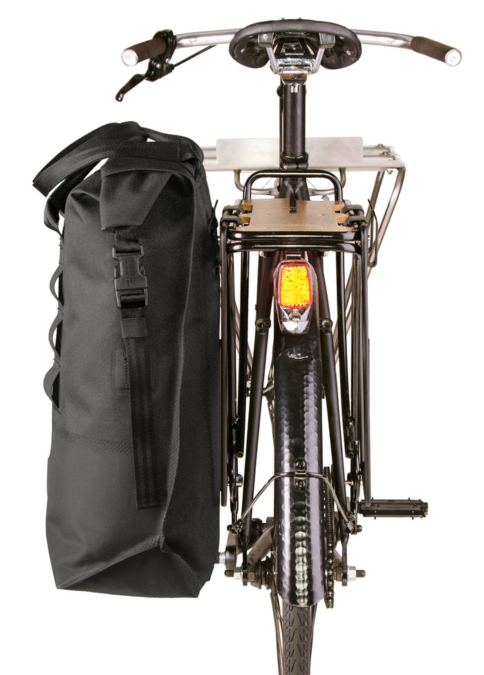 Chrome Saddlebag Rolltop 20L Pannier Black Detail 5 View