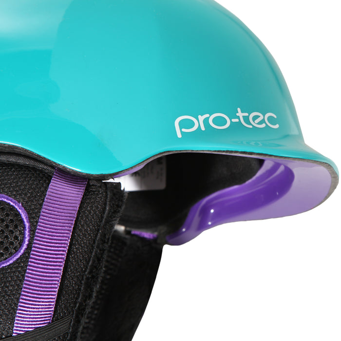 Pro Tec Riot Helmet Gloss Teal Detail 1 View