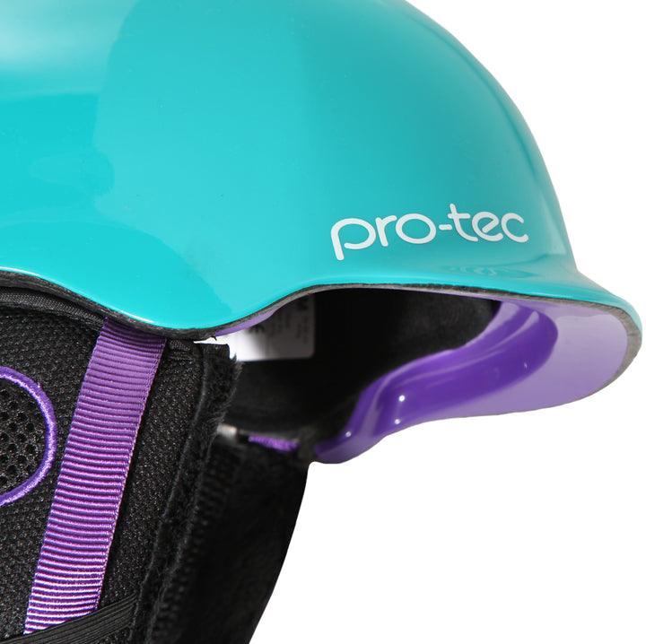 Pro Tec Riot Helmet Gloss Teal Detail 1 View