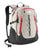 The North Face Surge II Backpack Ether Grey/Fiery Red Front View
