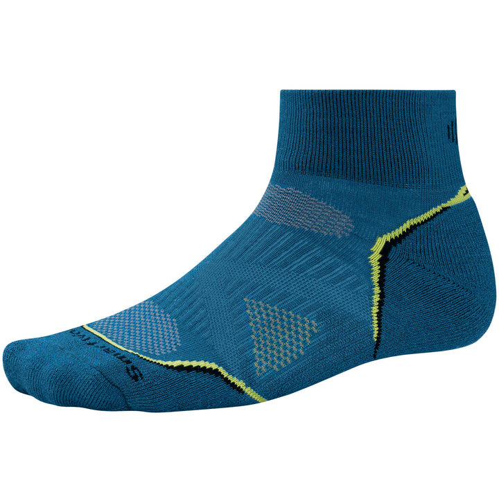 Smartwool PhD® Cycle Light Mini Socks Arctic Blue/Smartwool Green