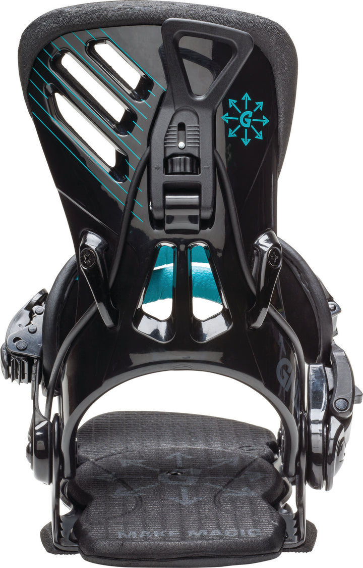 GNU B-Free Snowboard Bindings - Women's 2015 Black High Back View