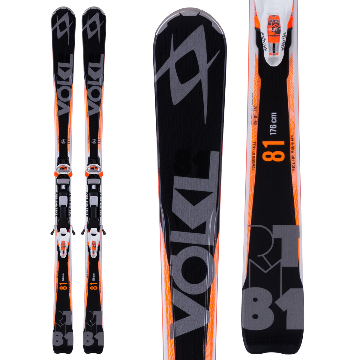 Volkl RTM 81 Skis + iPT Wide Ride 12.0 Bindings 2015
