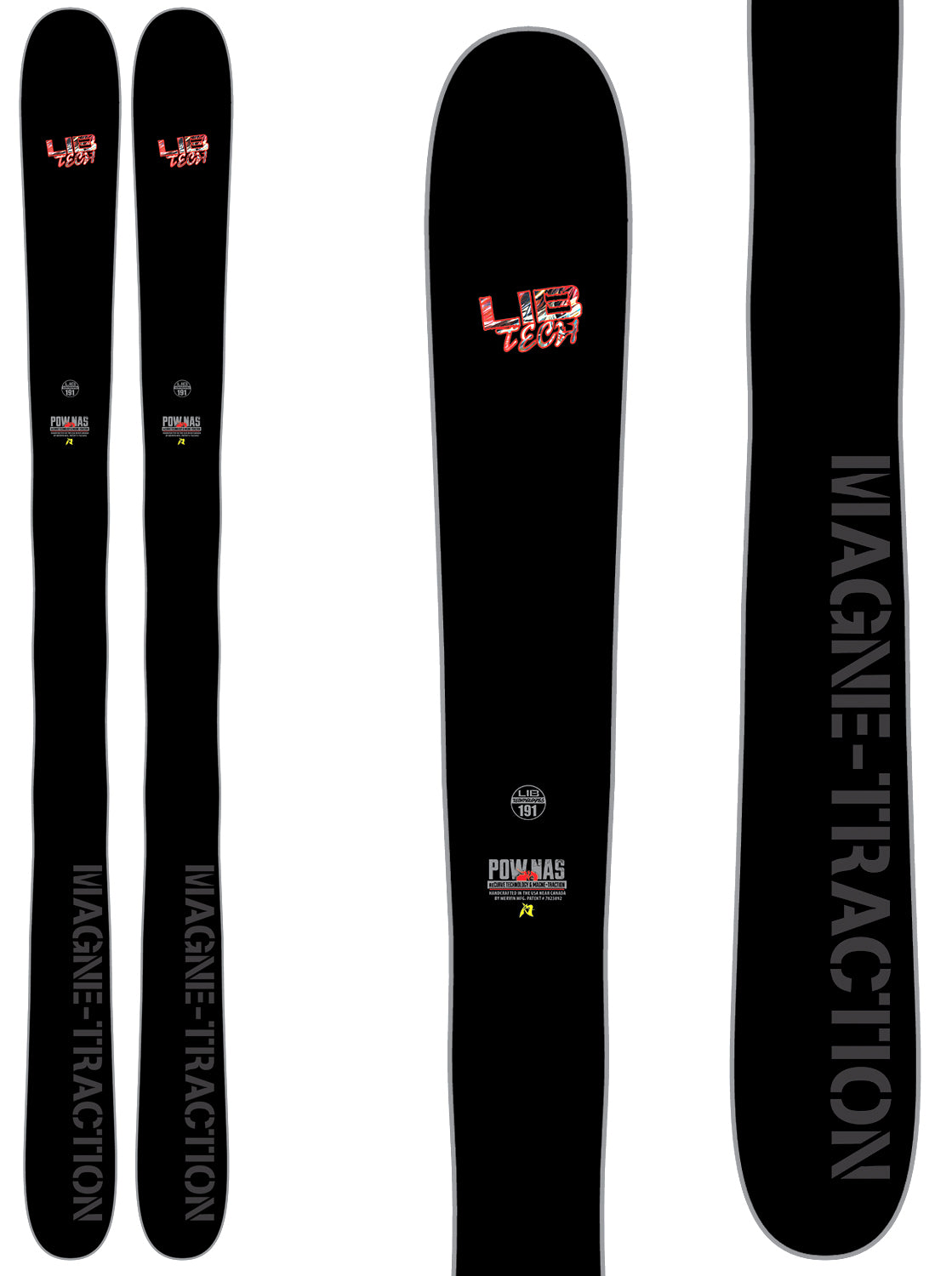 Lib Tech POW NAS Skis 2015 Top View