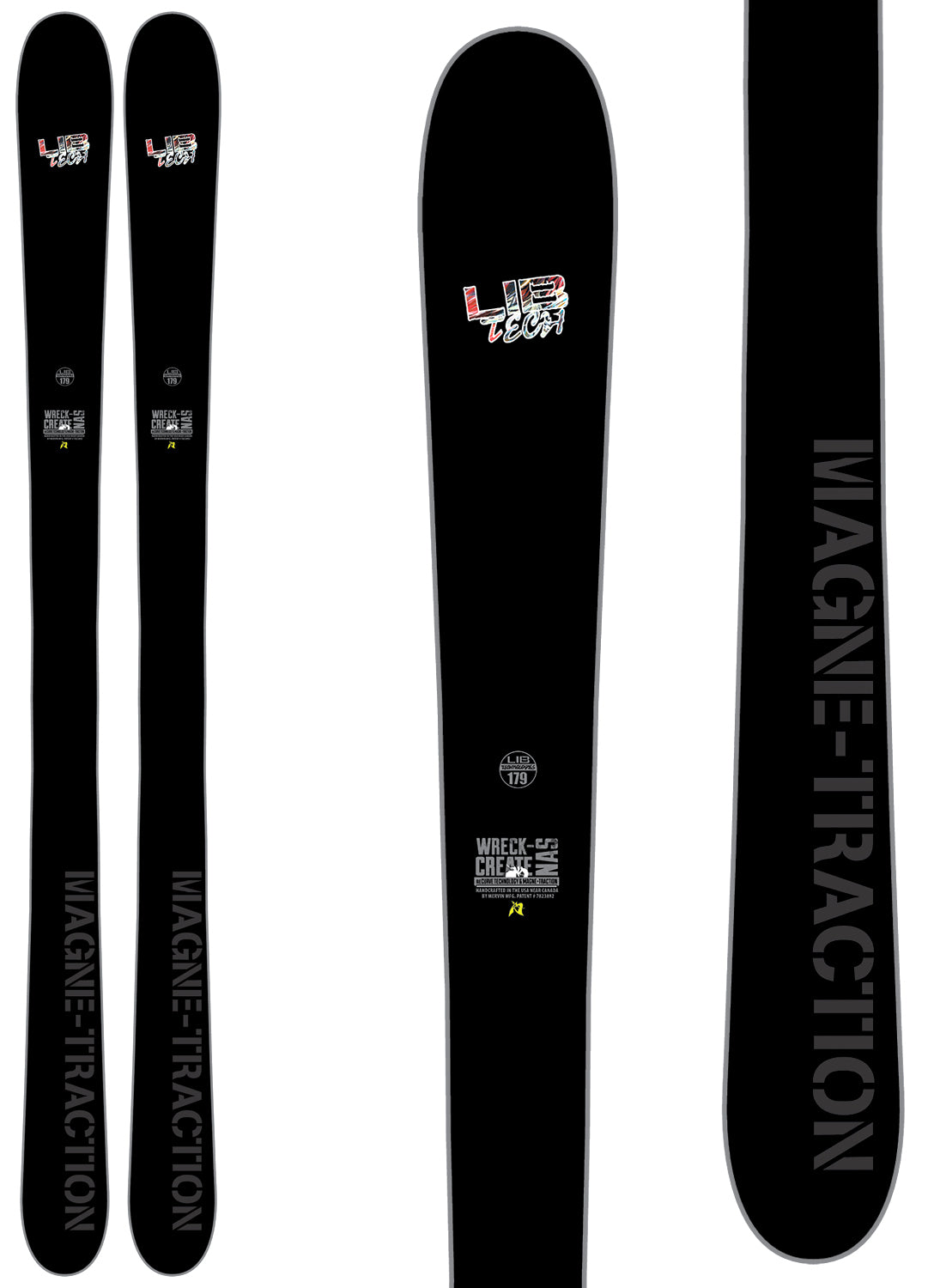 Lib Tech NAS Wreckcreate Skis 2015 Top View