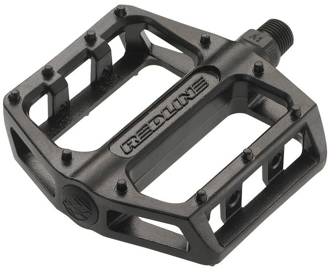 Redline Lo-Pro Alloy Platform Pedals - Sealed Bearings Black