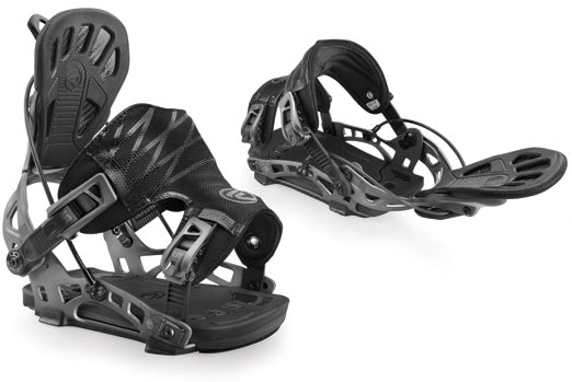 Flow NX2-GT Snowboard Bindings 2015 Gunmetal Back View